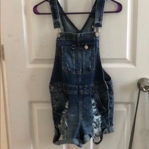 Blue jean romper